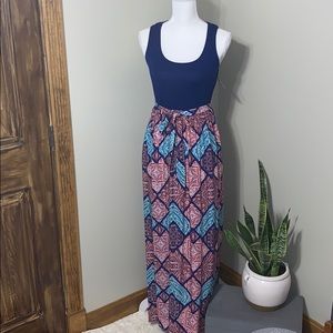 Blue maxi dress